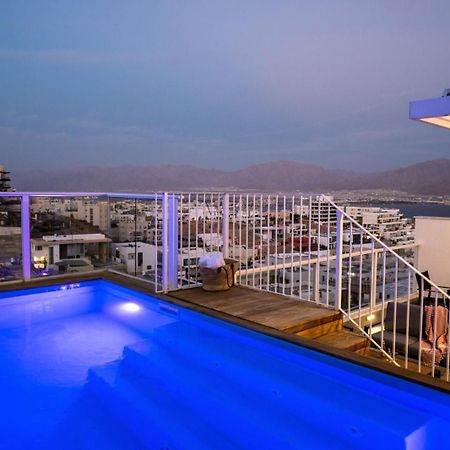 Mountain And Sea View - Penthouse With Private Pool Leilighet Eilat Eksteriør bilde